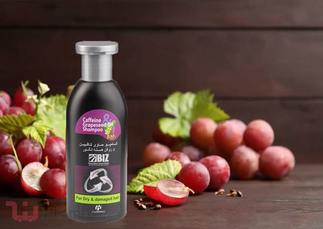 شامپو کافئین و روغن هسته انگور بیز