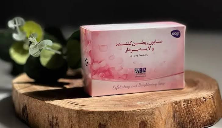 صابون روشن کننده و لایه بردار بیز
